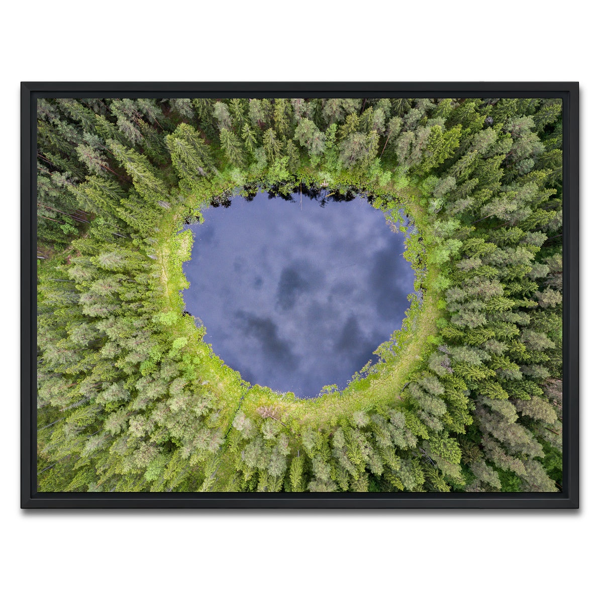 AUTO-MOCKUP WHITE | Water Hole | 1 Piece | Black Framed Canvas | group=4x3