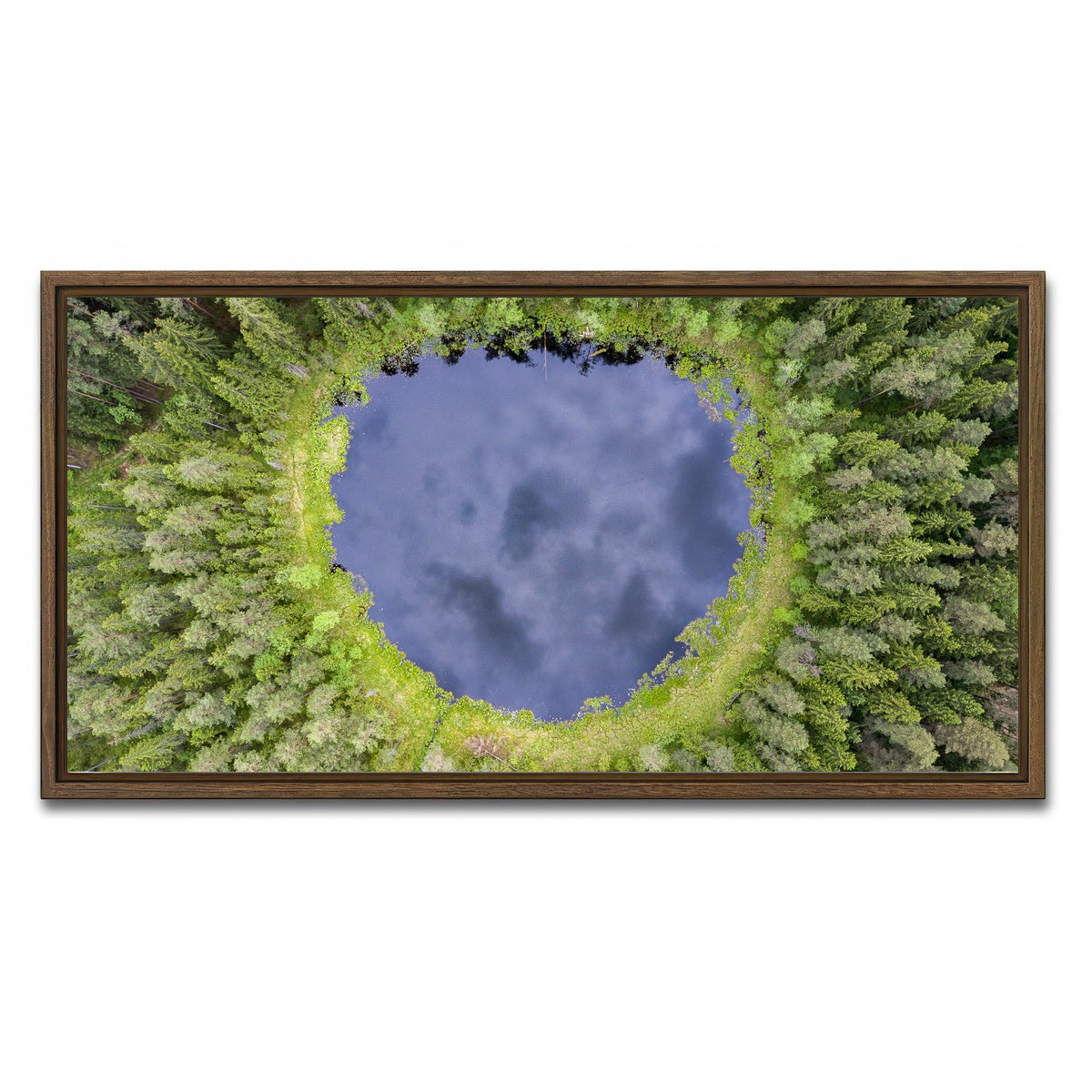 AUTO-MOCKUP WHITE | Water Hole | 1 Piece | Walnut Framed Canvas | group=2x1