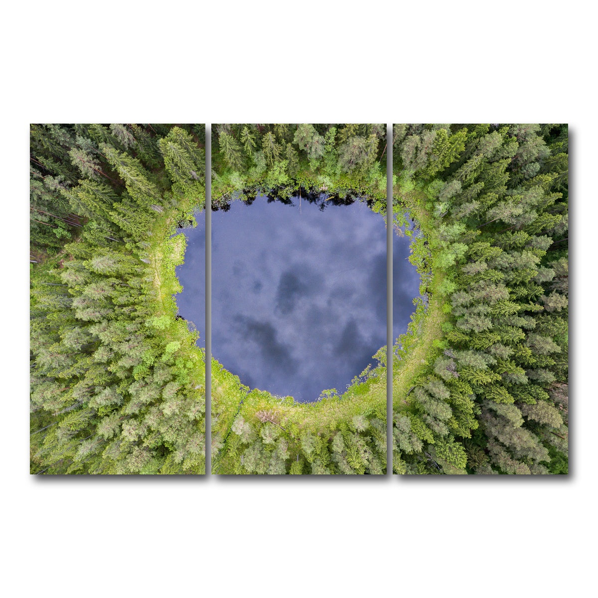 AUTO-MOCKUP WHITE | Water Hole | 3 Piece | Gallery Wrap Canvas | group=12x24