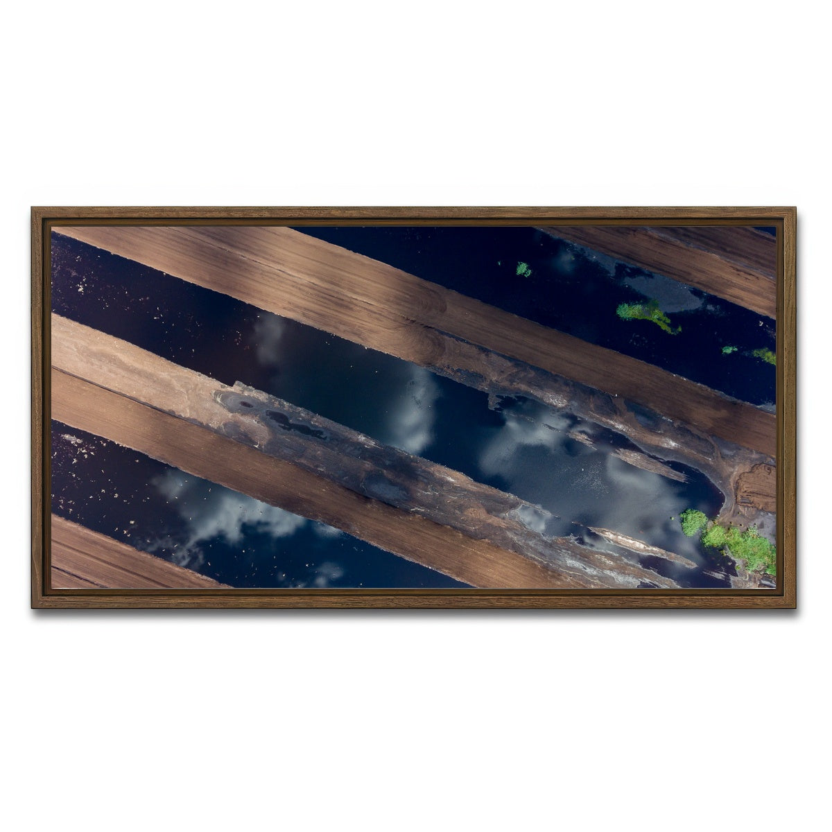 AUTO-MOCKUP WHITE | Water and Dirt | 1 Piece | Walnut Framed Canvas | group=2x1