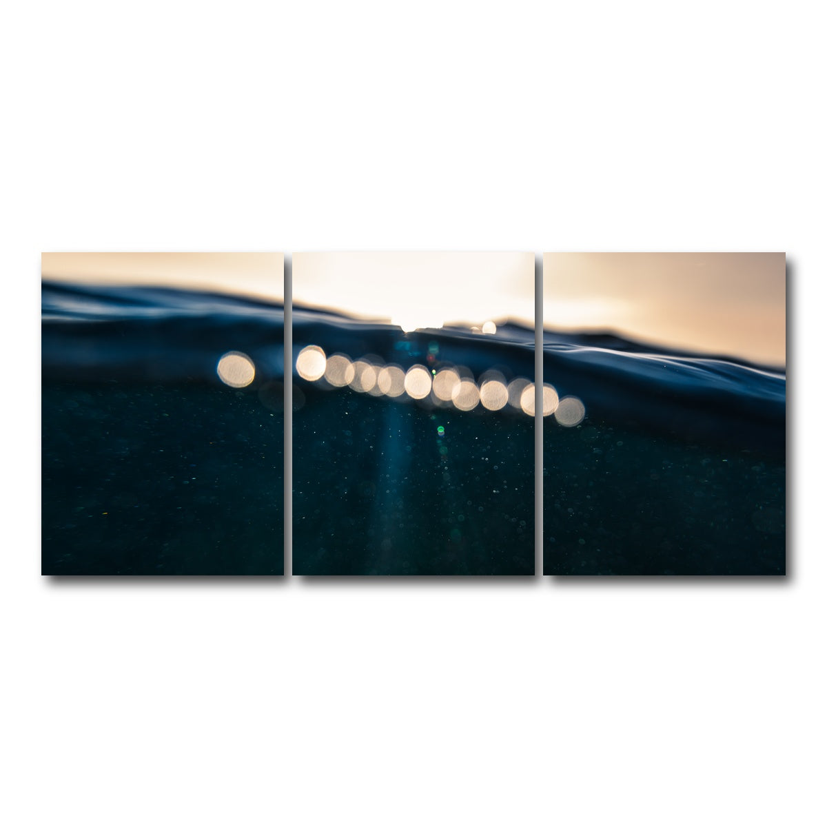 AUTO-MOCKUP WHITE | Water and Light | 3 Piece | Gallery Wrap Canvas | group=18x24