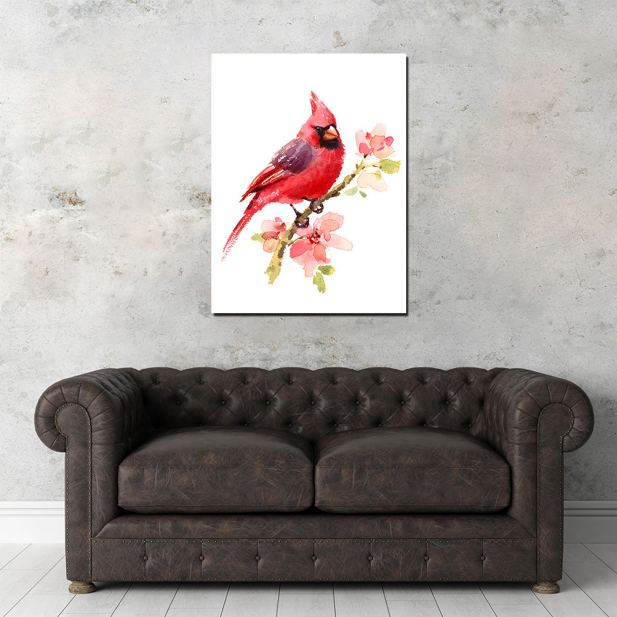 Watercolor Cardinal Wall Art