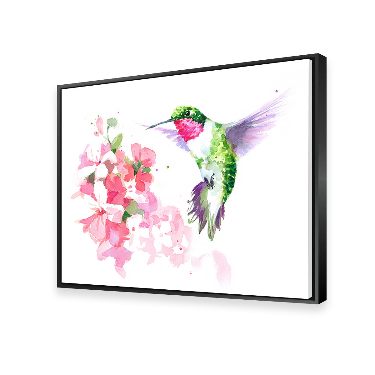 Watercolor Hummingbird Wall Art