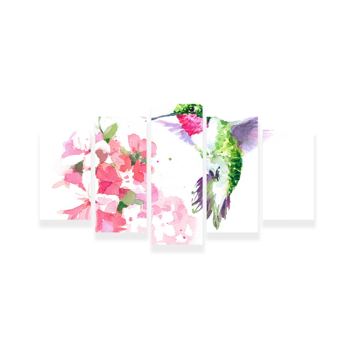 Watercolor Hummingbird Wall Art