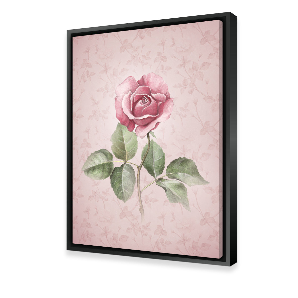 Watercolor Rose Wall Art