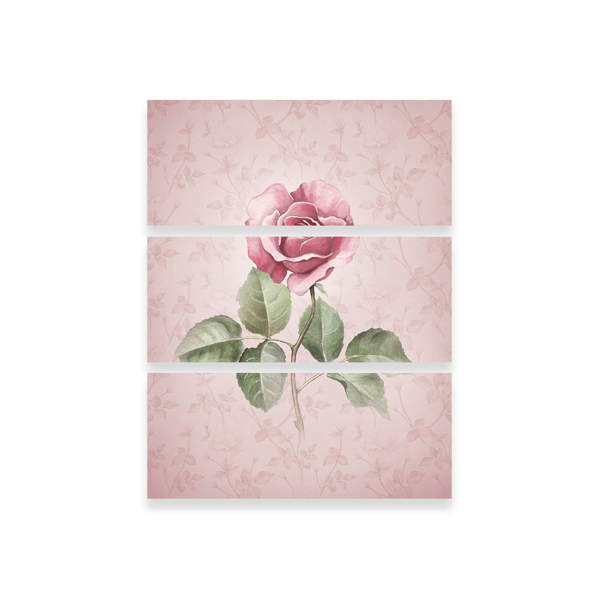 Watercolor Rose Wall Art