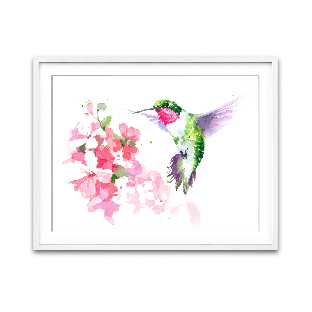 Framed Print 4x3 White