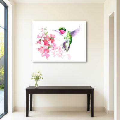 AUTO-MOCKUP ROOM | Watercolor Hummingbird