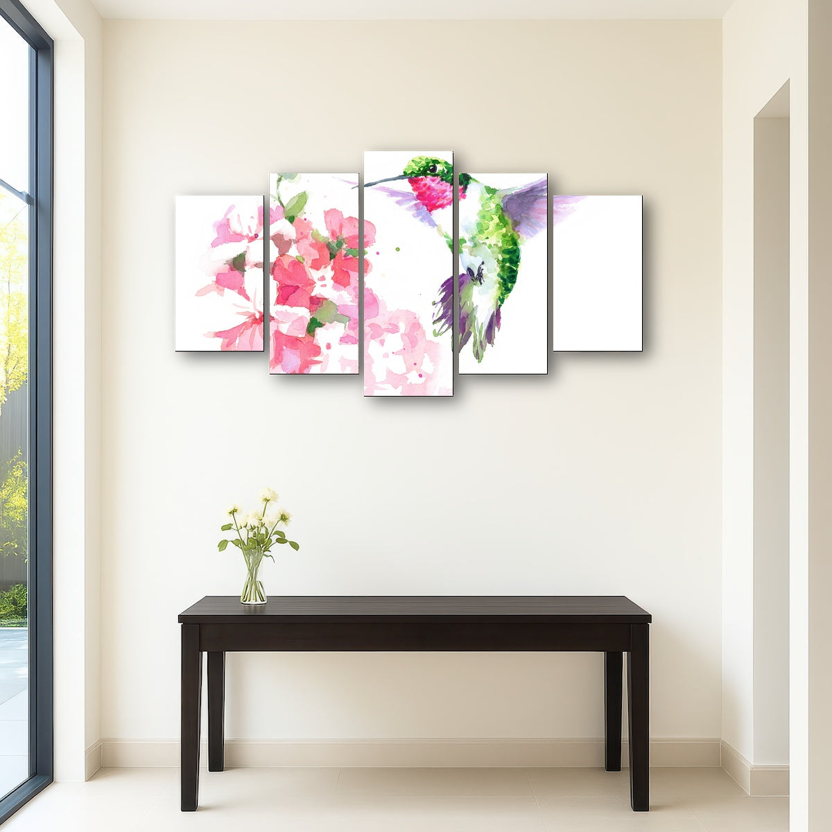 AUTO-MOCKUP ROOM | Watercolor Hummingbird