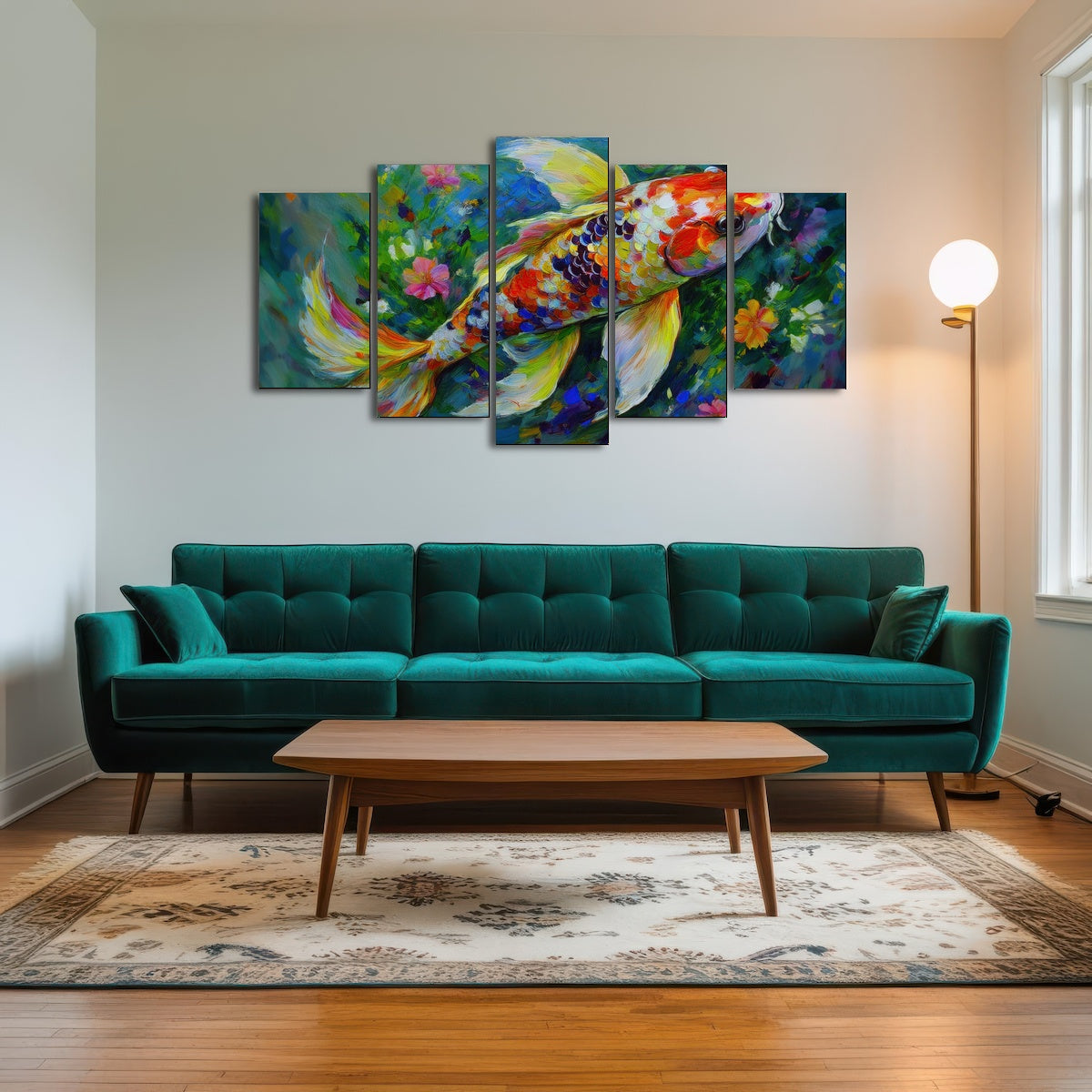 AUTO-MOCKUP ROOM | Watercolor Koi Fish