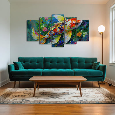 AUTO-MOCKUP ROOM | Watercolor Koi Fish