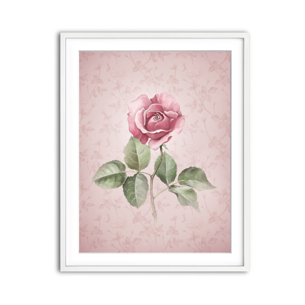 Framed Print 3x4 White