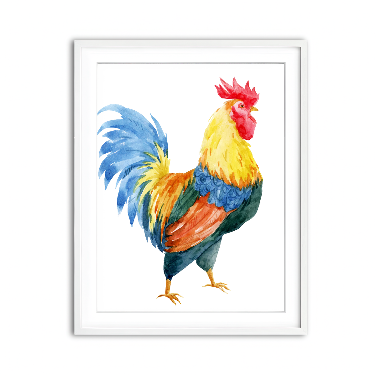 Framed Print 3x4 White