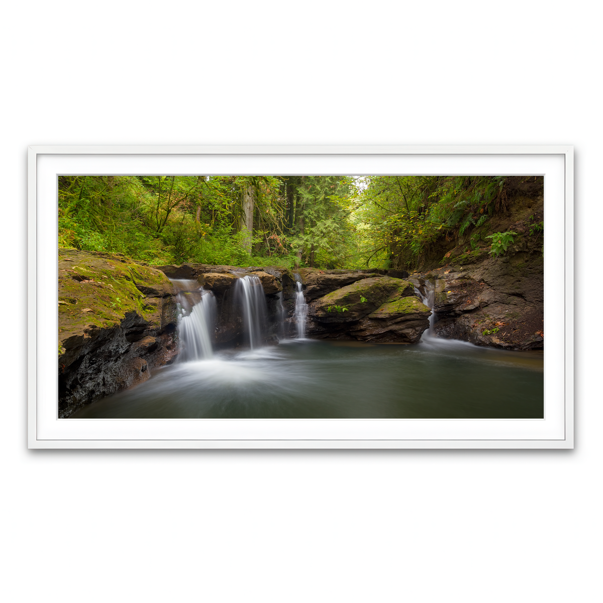 Framed Print 2x1 White
