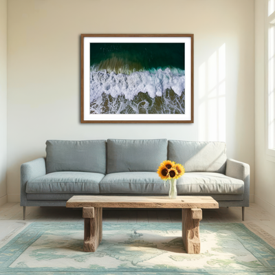 AUTO-MOCKUP ROOM | Wave Crash Wall Art