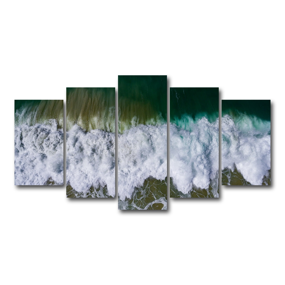 AUTO-MOCKUP WHITE | Wave Crash | 5 Piece | Gallery Wrap Canvas | group=5_normal