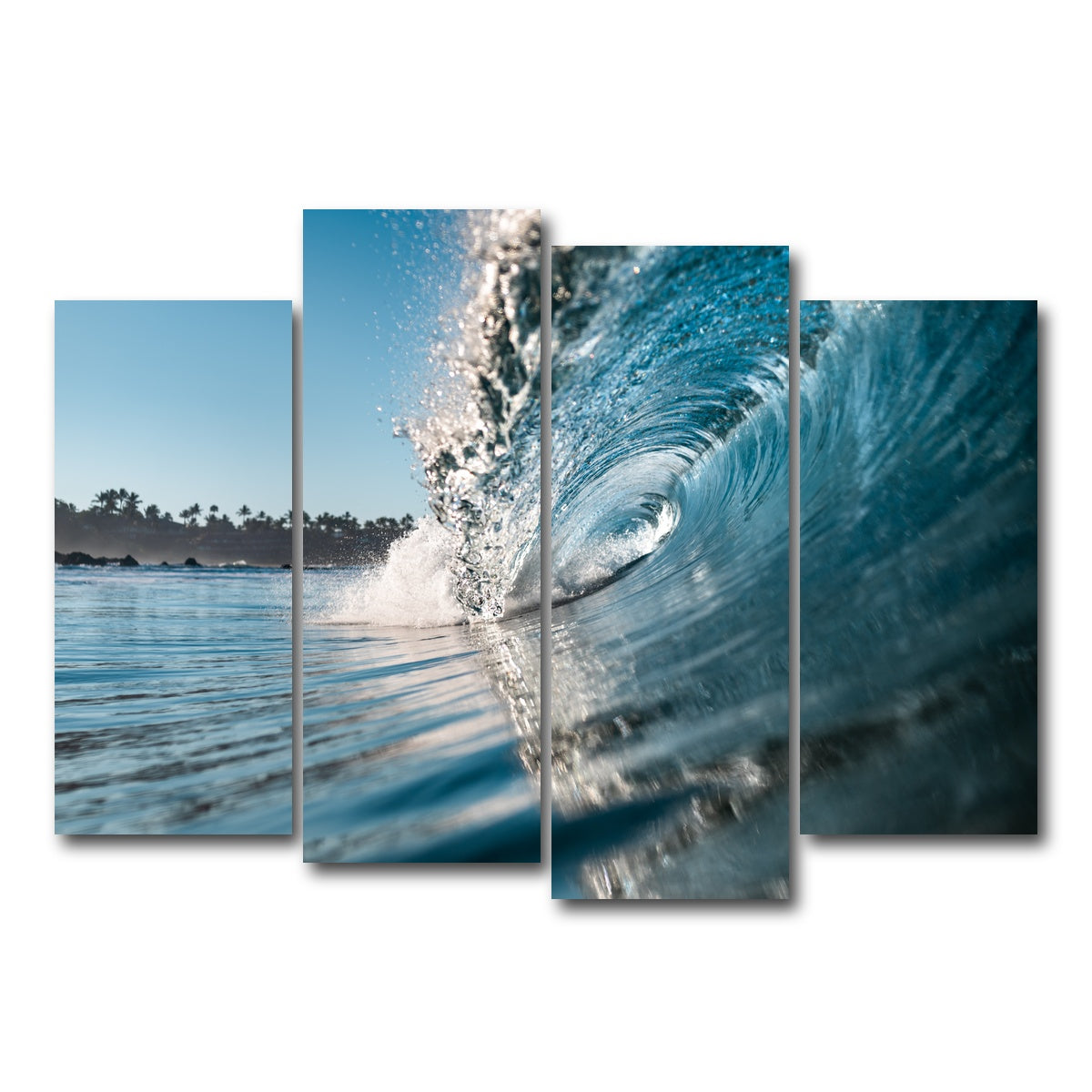 AUTO-MOCKUP WHITE | Wave | 4 Piece | Gallery Wrap Canvas | group=4_normal