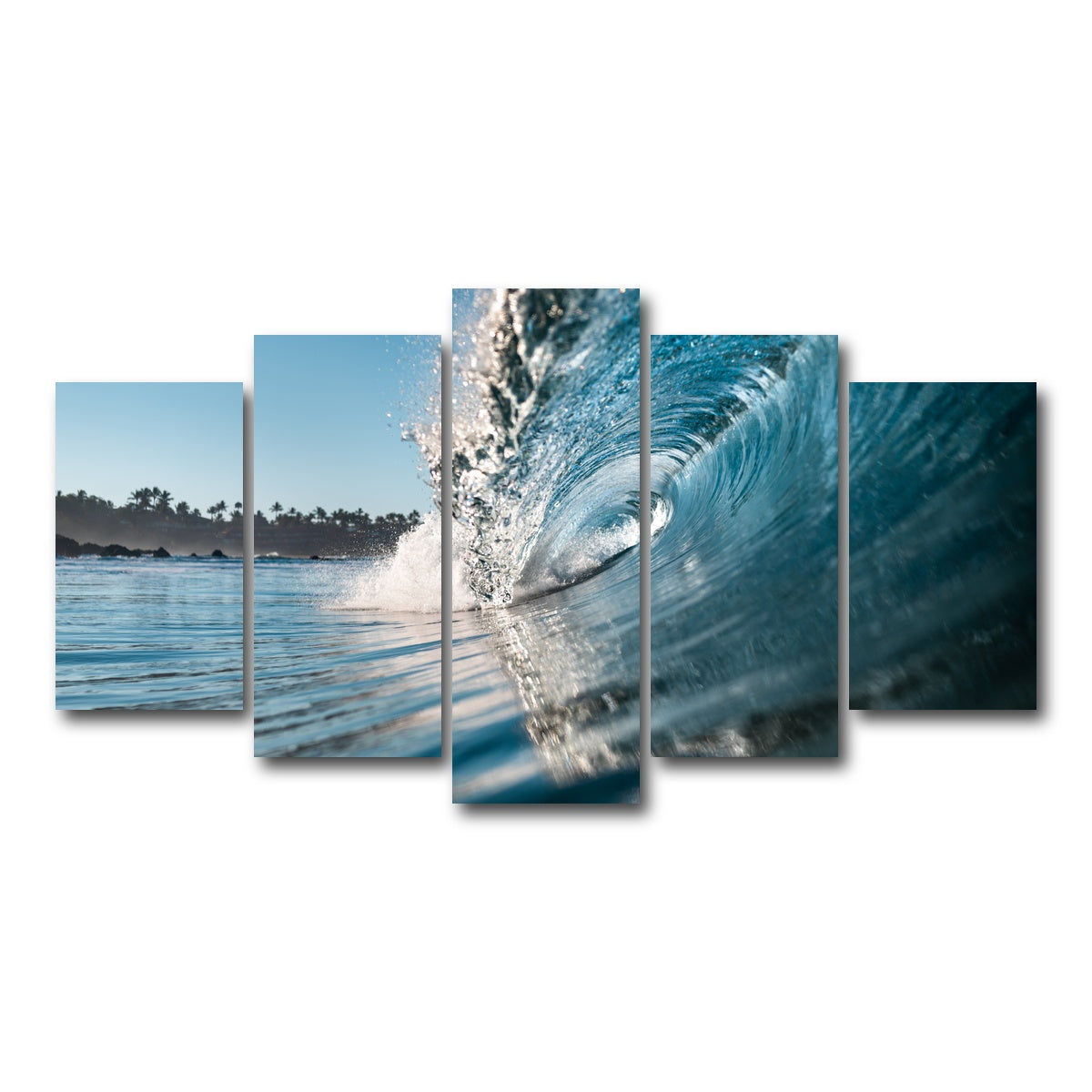 AUTO-MOCKUP WHITE | Wave | 5 Piece | Gallery Wrap Canvas | group=5_normal