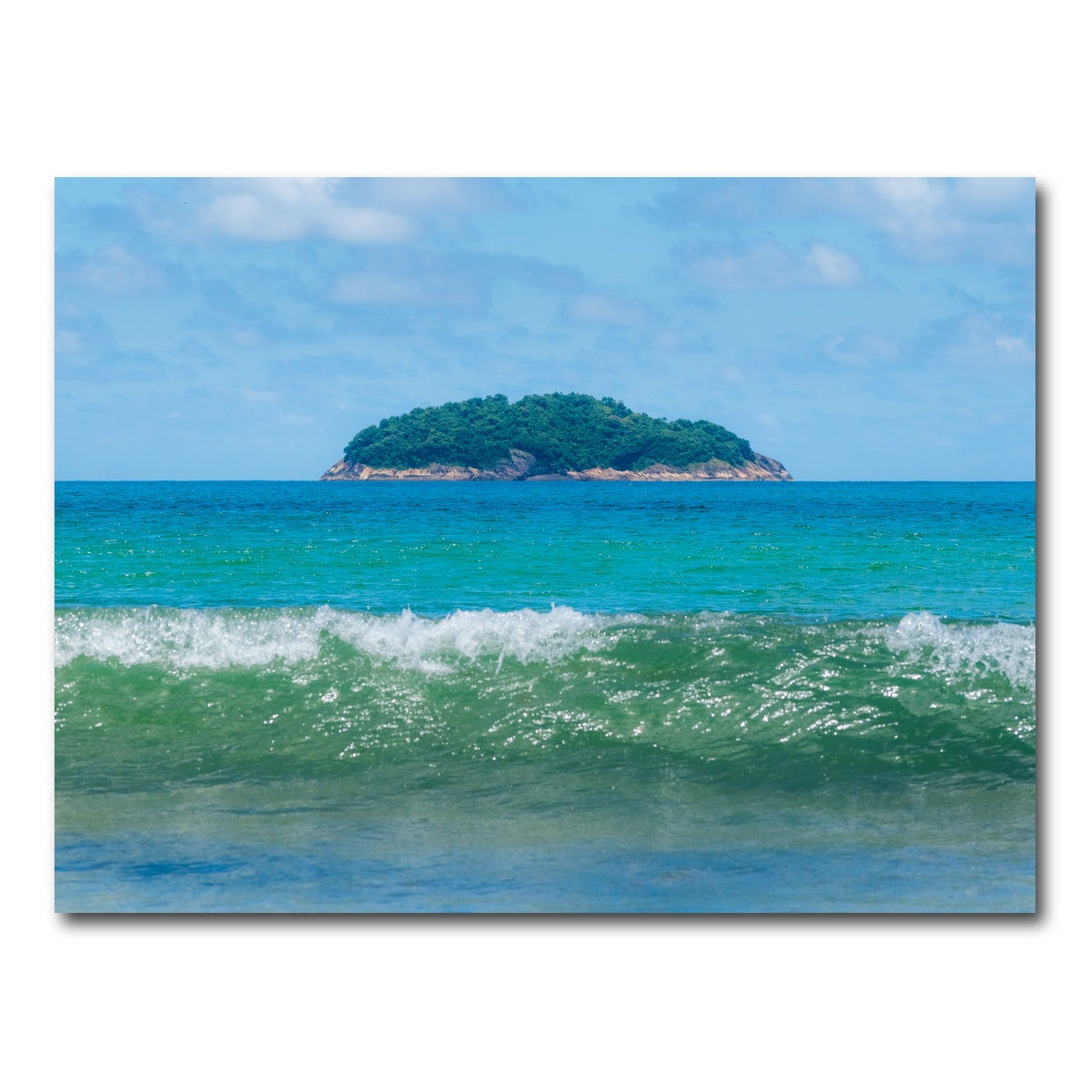 AUTO-MOCKUP WHITE | Wave and Island | 1 Piece | Gallery Wrap Canvas | group=4x3