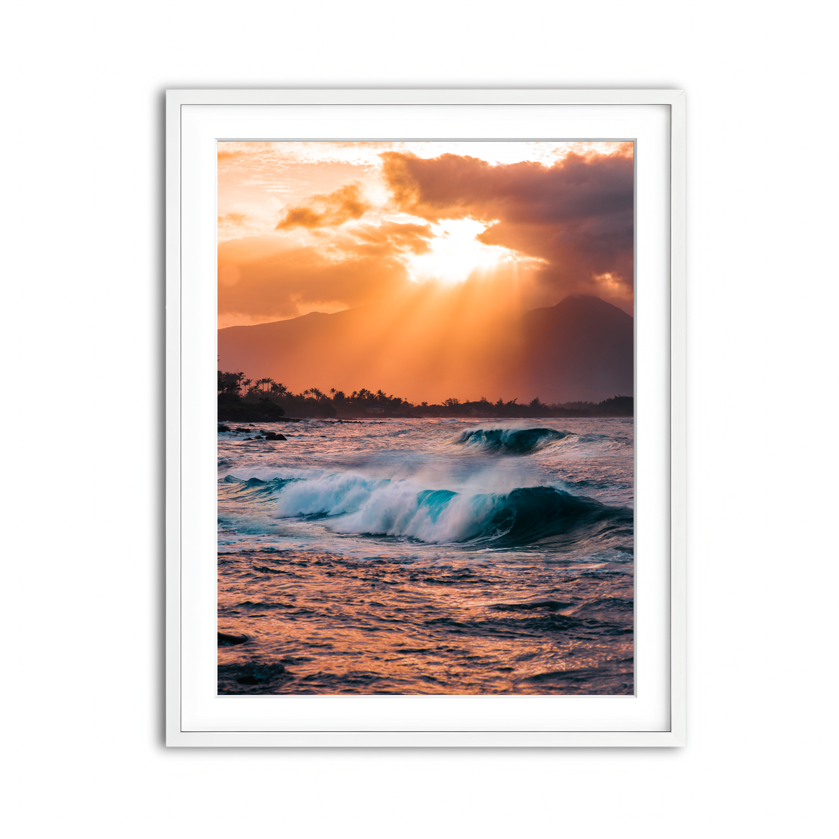 Framed Print 3x4 White