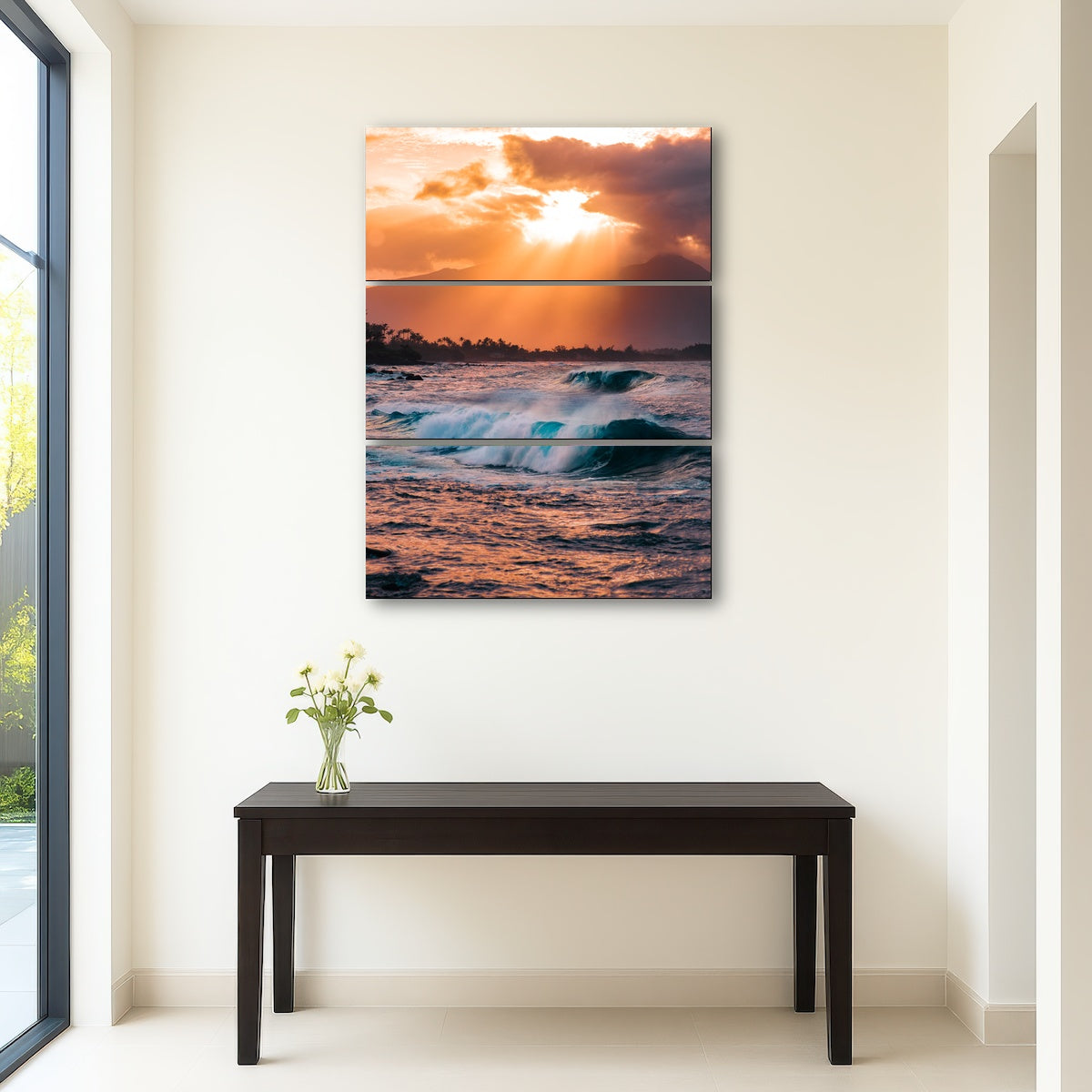 AUTO-MOCKUP ROOM | Waves at Sunset