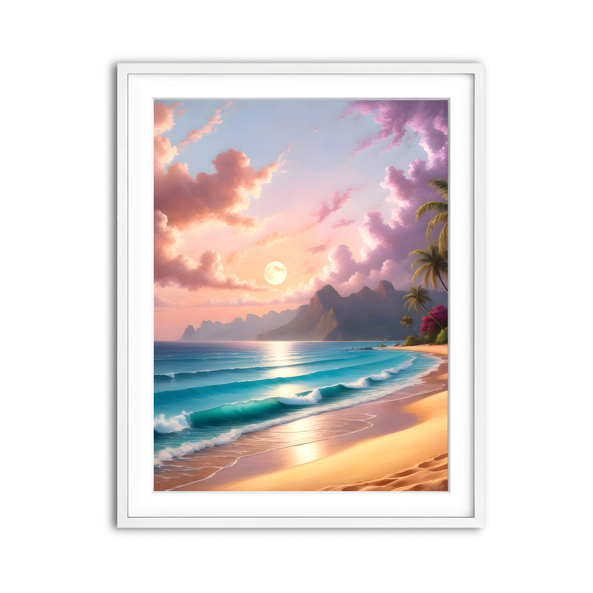 Framed Print 3x4 White