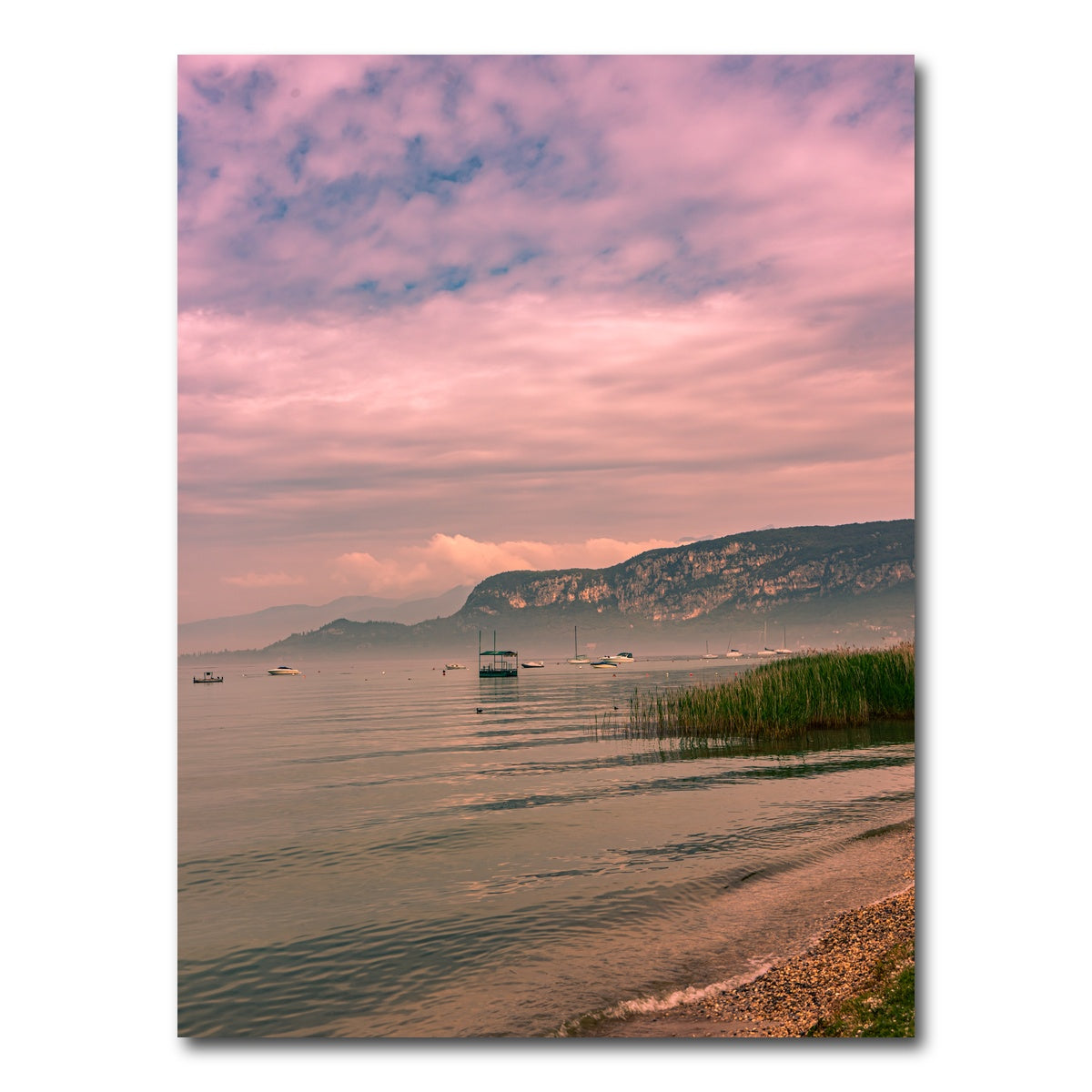 AUTO-MOCKUP WHITE | Waves on lake | 1 Piece | Gallery Wrap Canvas | group=3x4