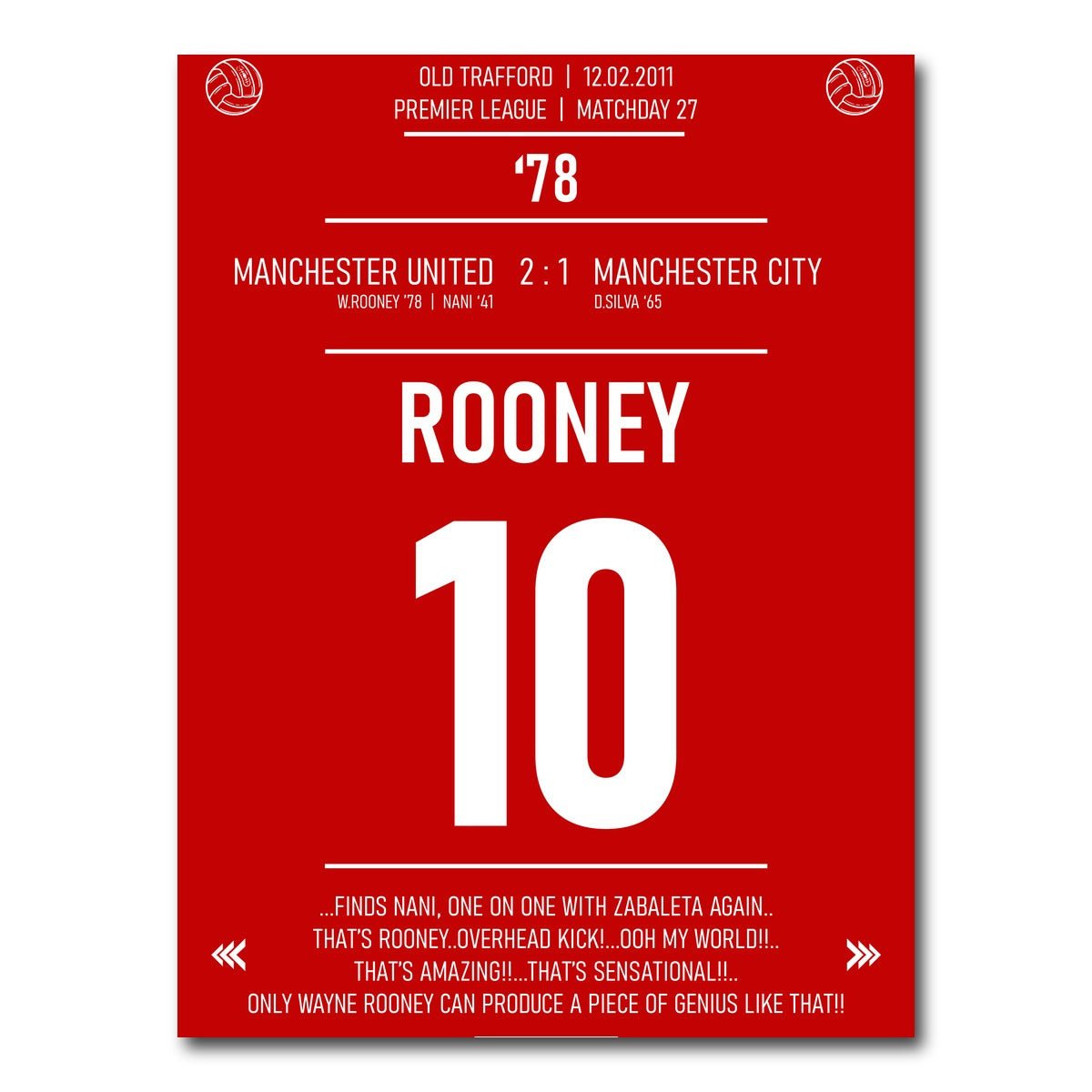 AUTO-MOCKUP WHITE | Wayne Rooney | 1 Piece | Gallery Wrap Canvas | group=3x4
