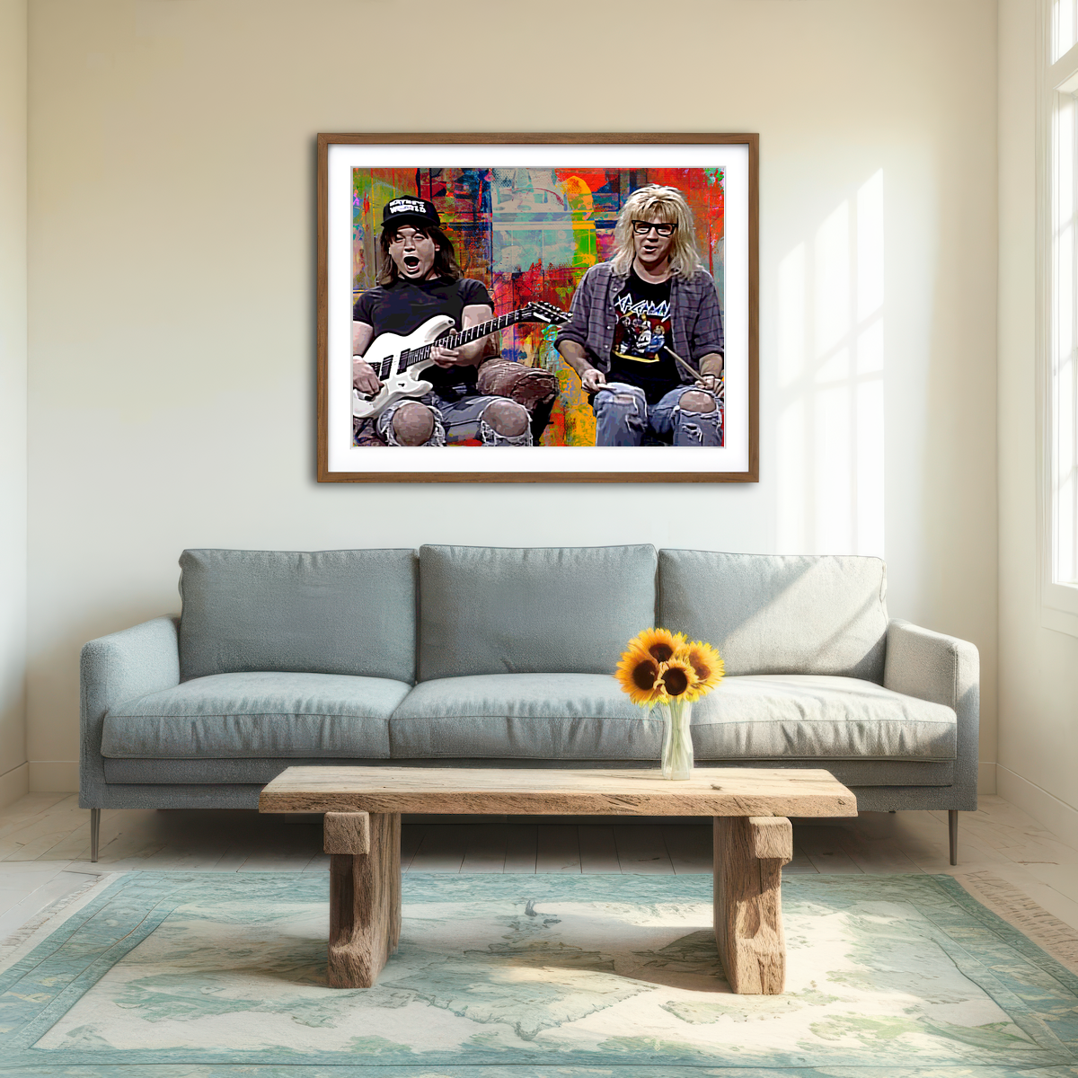 AUTO-MOCKUP ROOM | Wayne's World Wall Art