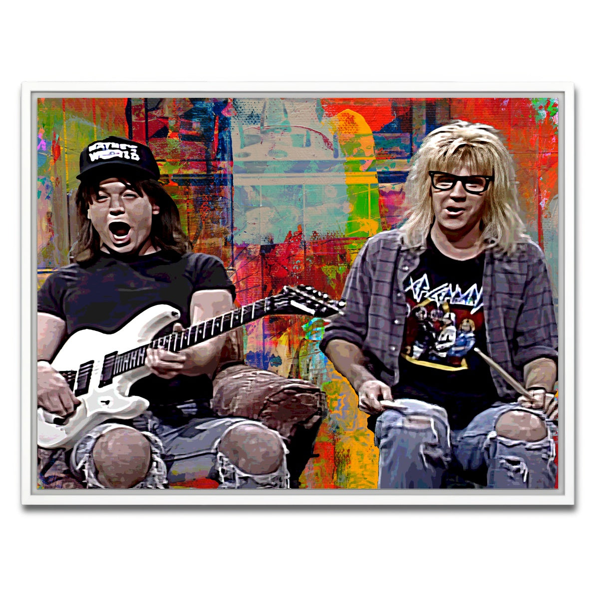 AUTO-MOCKUP WHITE | Wayne's World | 1 Piece | White Framed Canvas | group=4x3