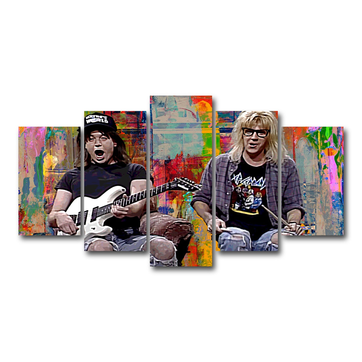 AUTO-MOCKUP WHITE | Wayne's World | 5 Piece | Gallery Wrap Canvas | group=5_normal