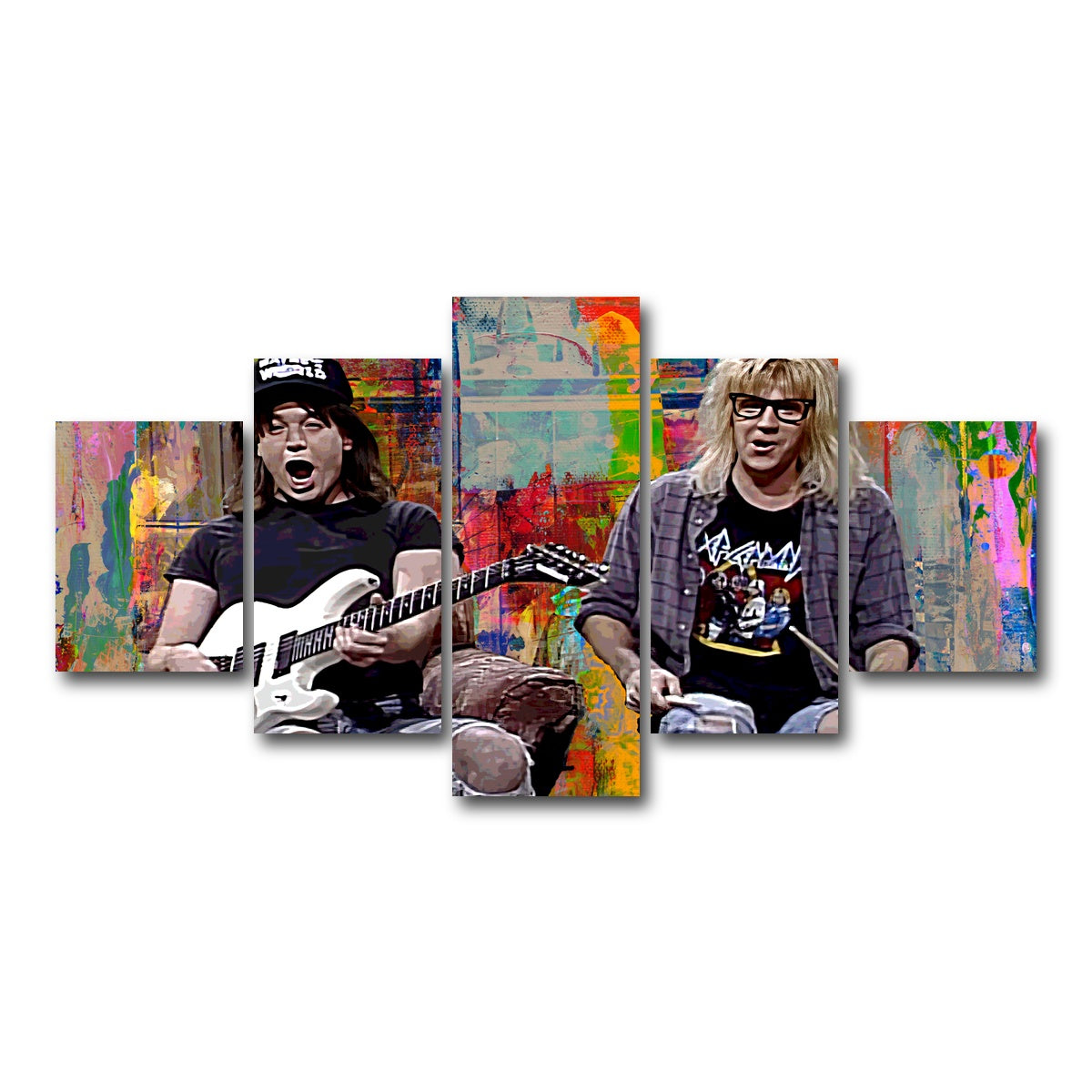 AUTO-MOCKUP WHITE | Wayne's World | 5 Piece | Gallery Wrap Canvas | group=5_short