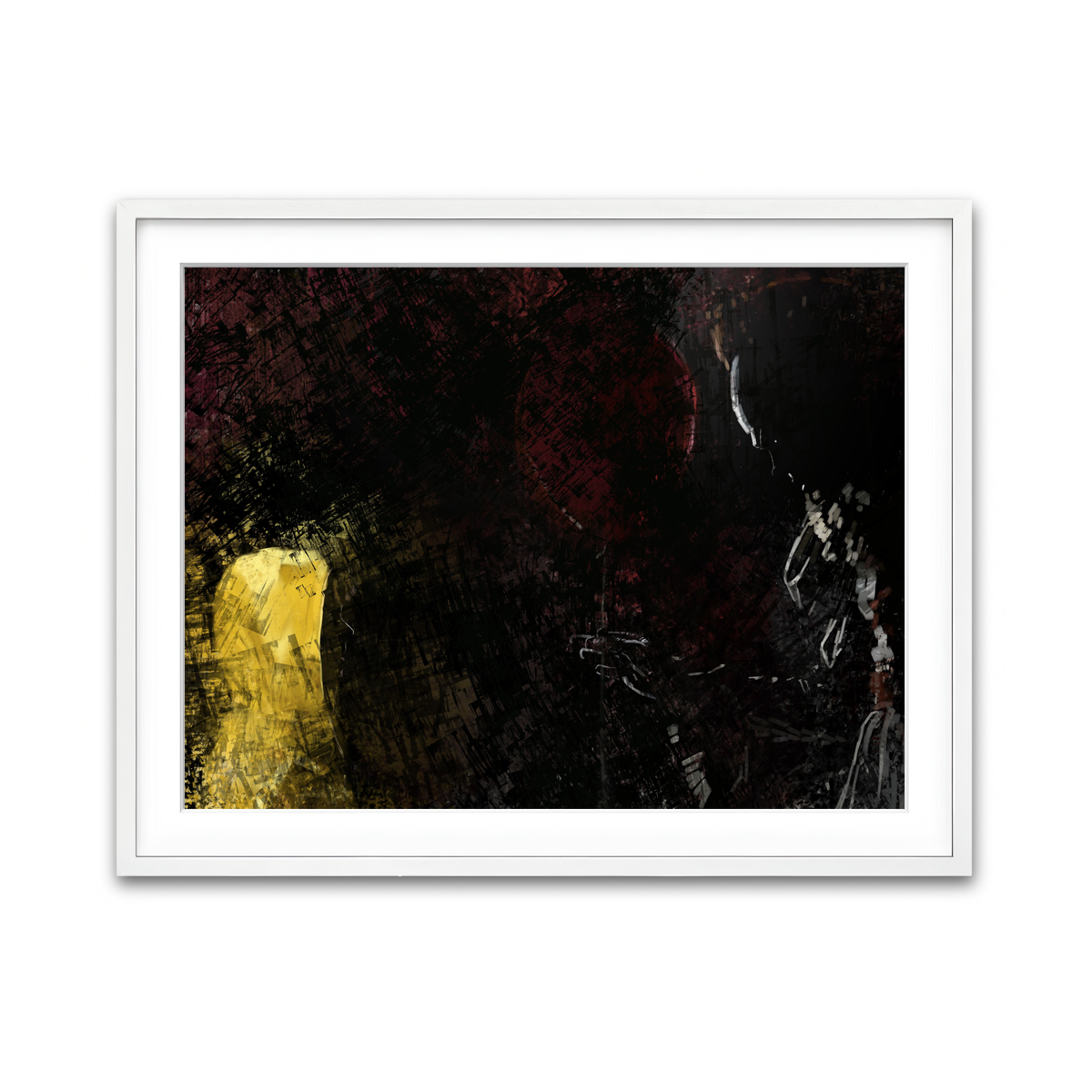 Framed Print 4x3 White
