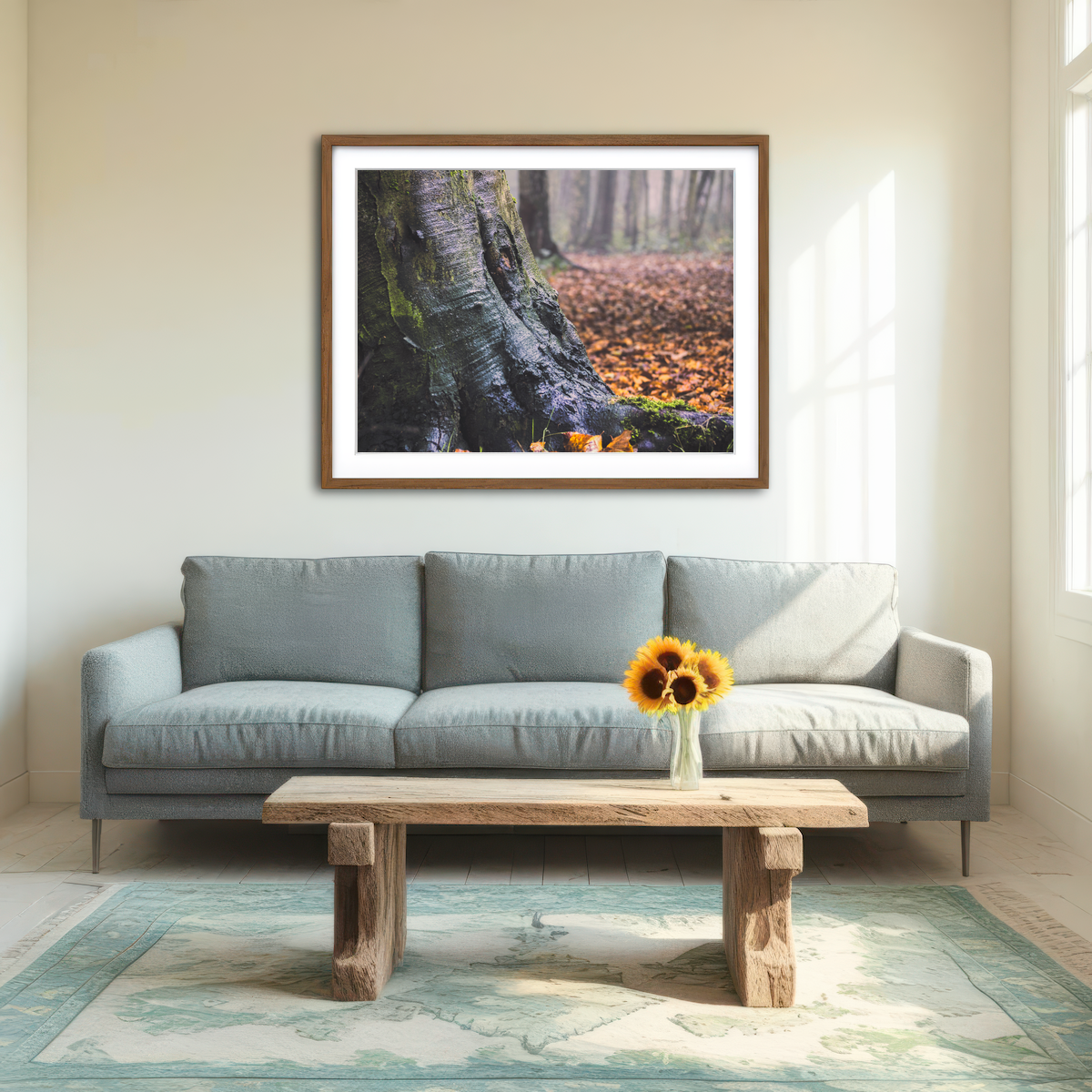 AUTO-MOCKUP ROOM | Weathered Trunk Wall Art