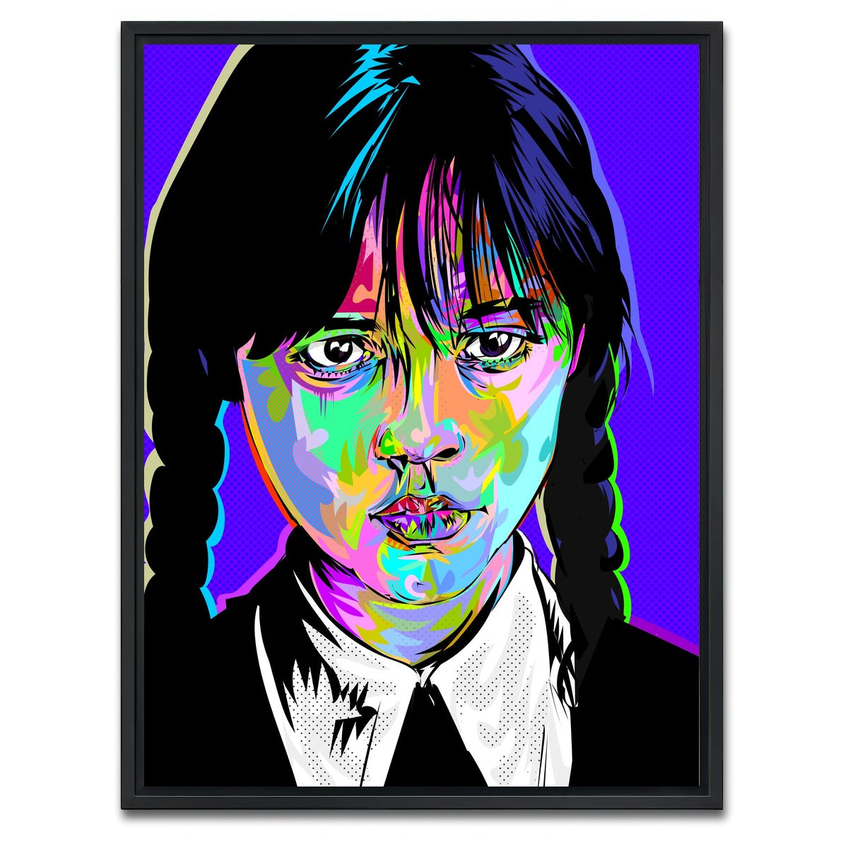 AUTO-MOCKUP WHITE | Wednesday | 1 Piece | Black Framed Canvas | group=3x4