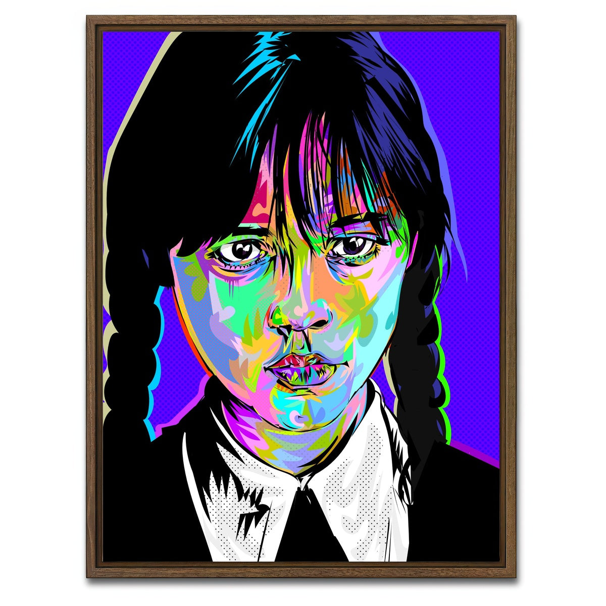 AUTO-MOCKUP WHITE | Wednesday | 1 Piece | Walnut Framed Canvas | group=3x4