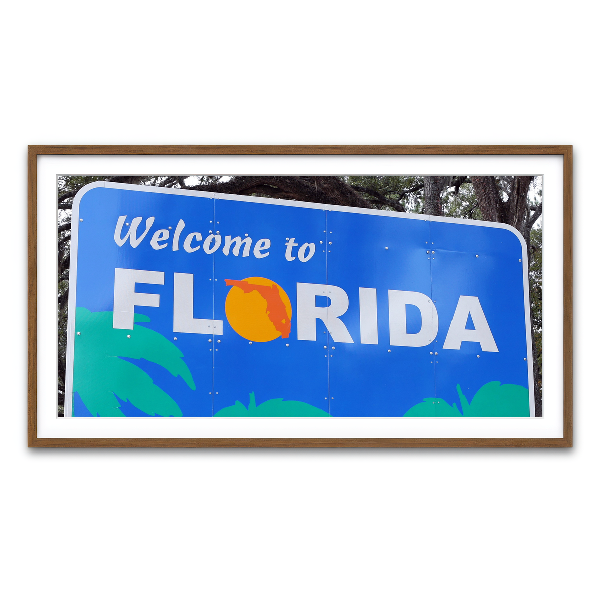 Framed Print 2x1 Walnut