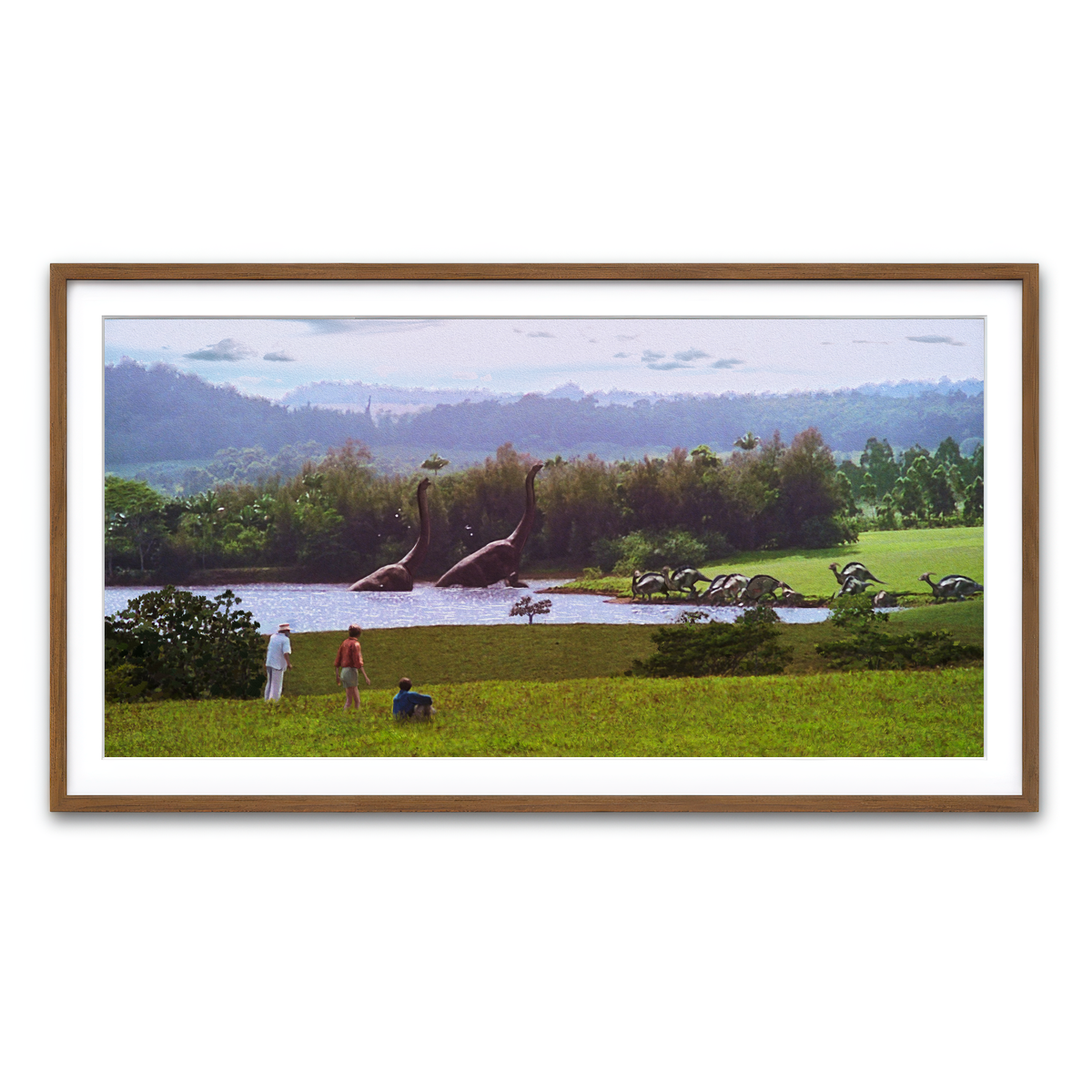 Framed Print 2x1 Walnut