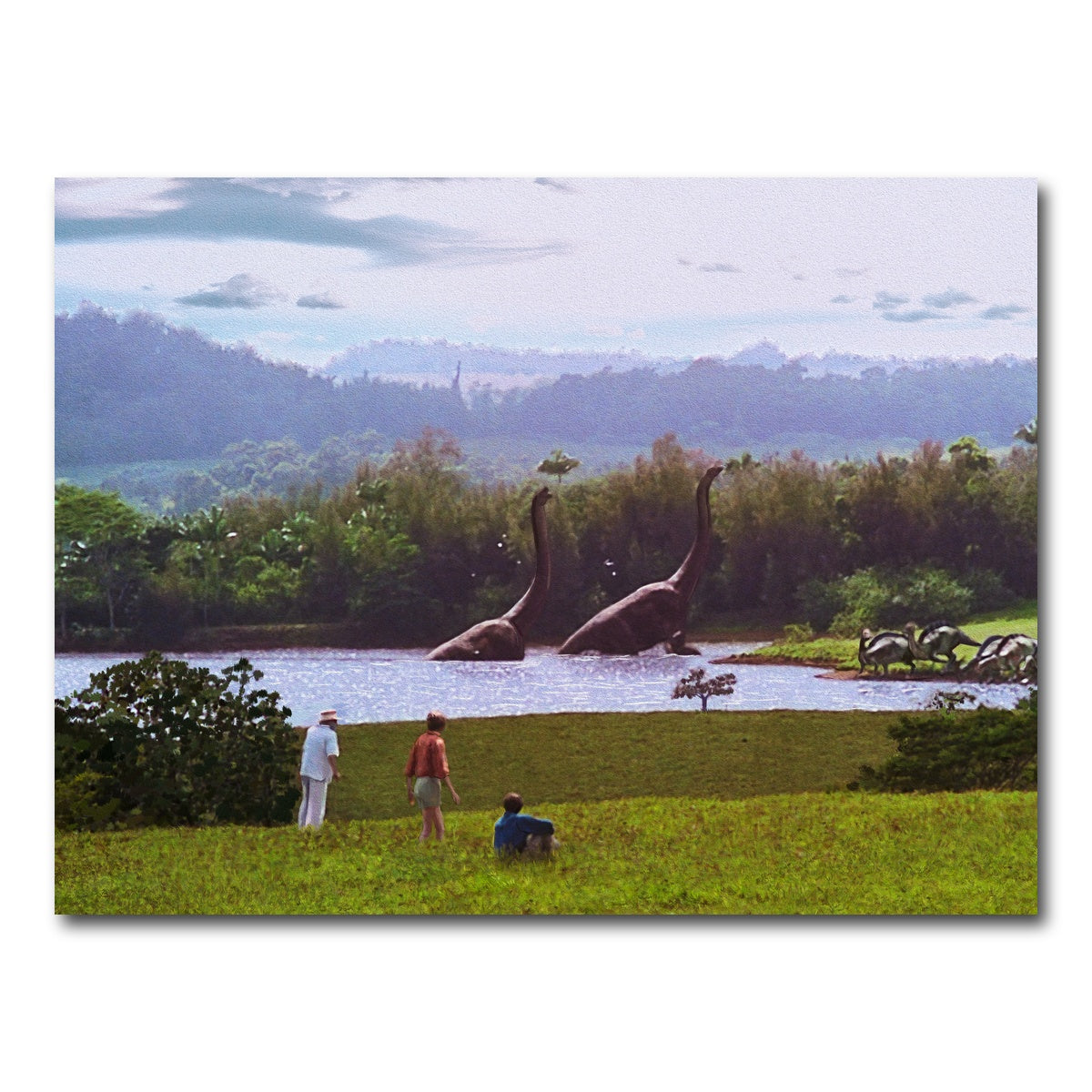 AUTO-MOCKUP WHITE | Welcome to Jurassic Park | 1 Piece | Gallery Wrap Canvas | group=4x3