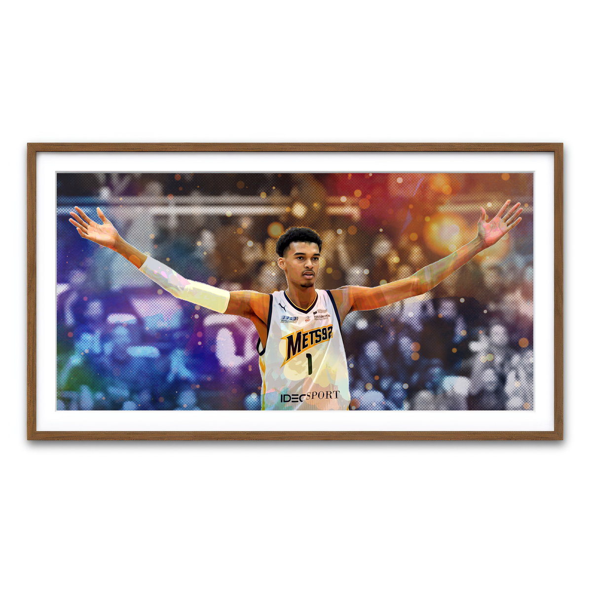 Framed Print 2x1 Walnut