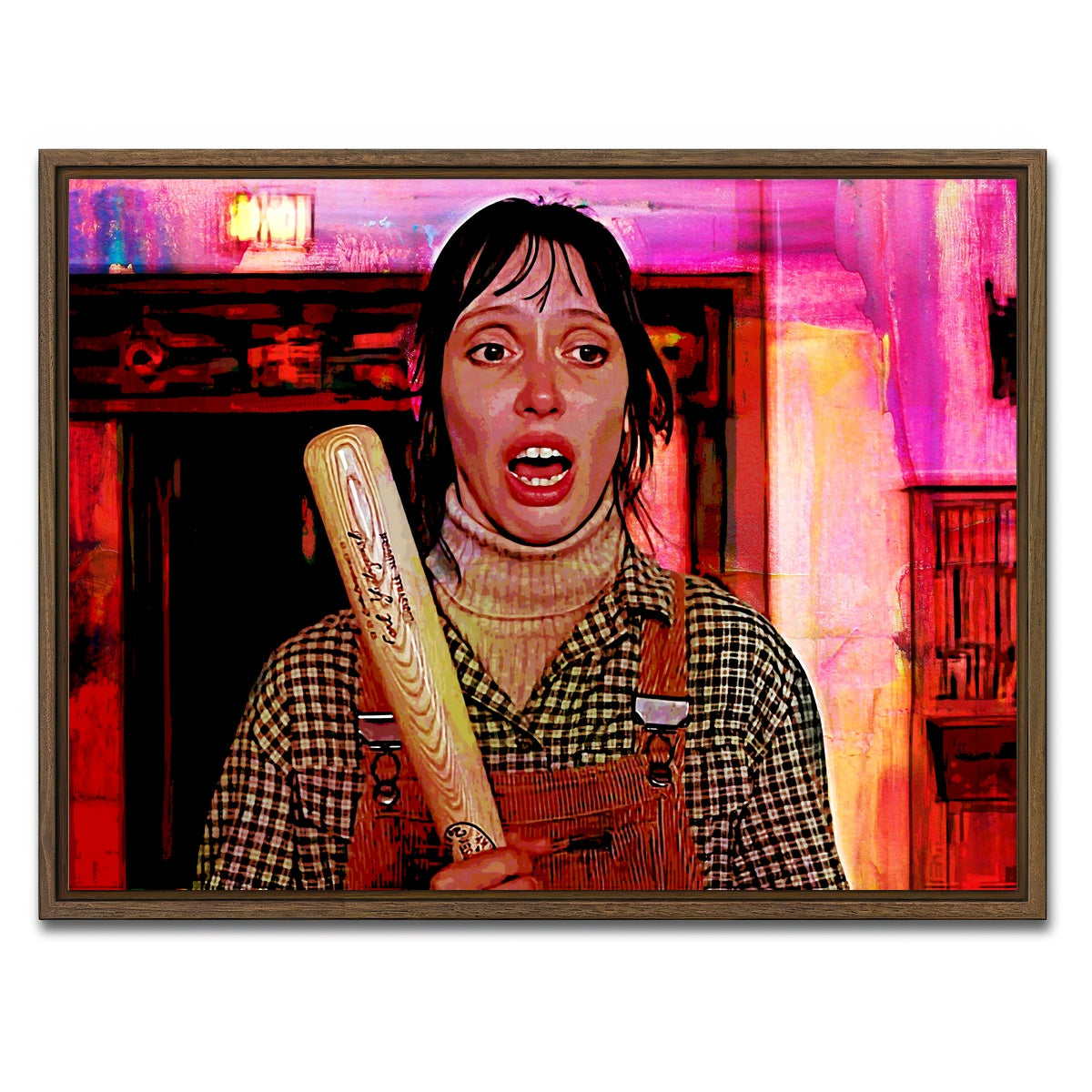 AUTO-MOCKUP WHITE | Wendy & Her Bat | 1 Piece | Walnut Framed Canvas | group=4x3
