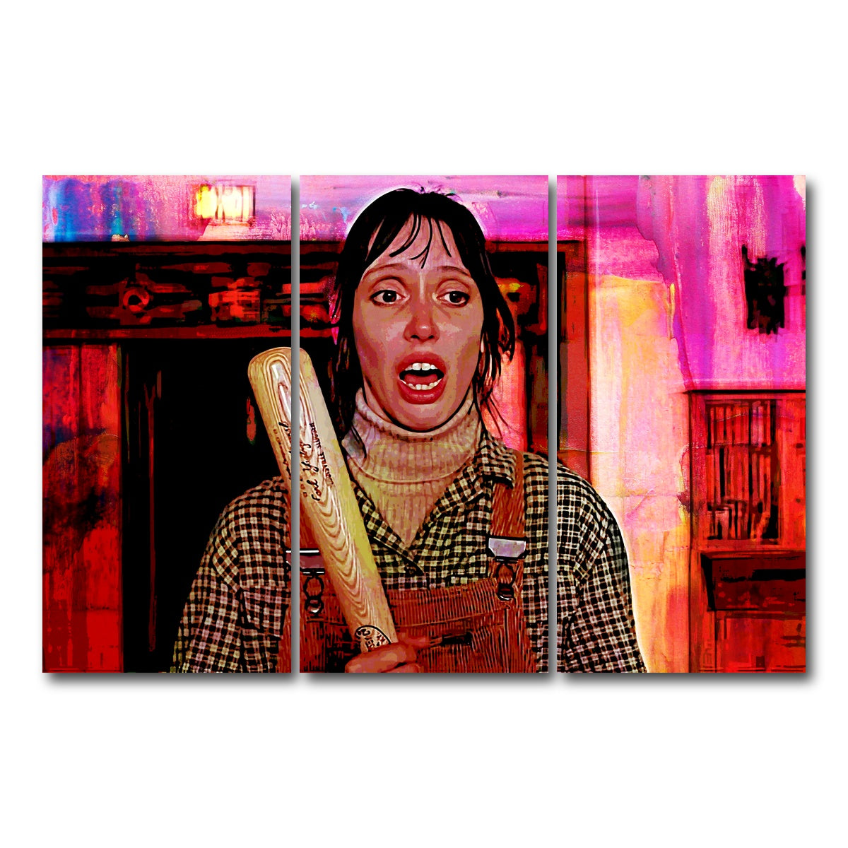 AUTO-MOCKUP WHITE | Wendy & Her Bat | 3 Piece | Gallery Wrap Canvas | group=12x24