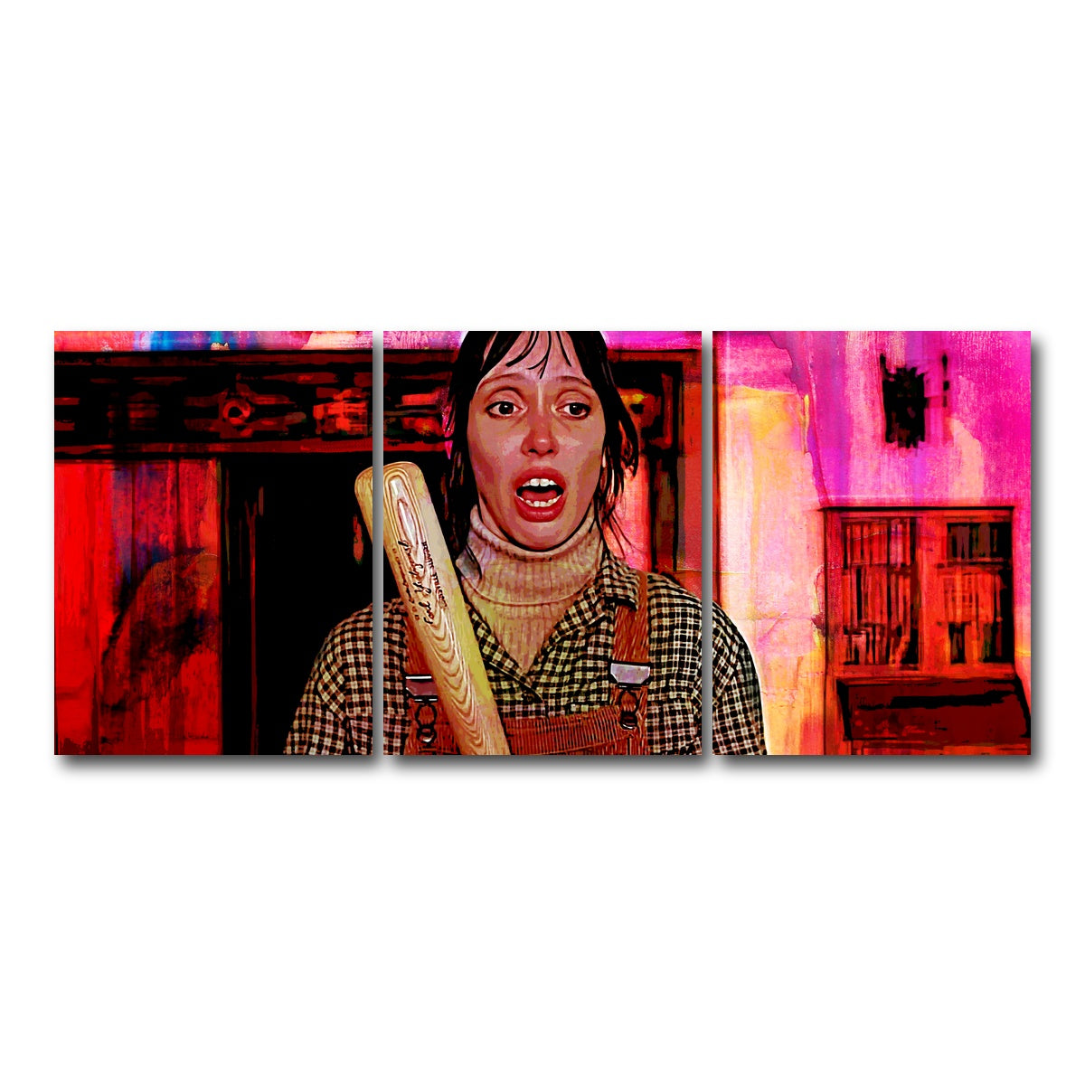 AUTO-MOCKUP WHITE | Wendy & Her Bat | 3 Piece | Gallery Wrap Canvas | group=18x24