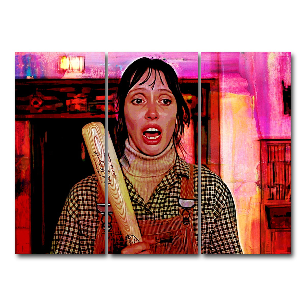 AUTO-MOCKUP WHITE | Wendy & Her Bat | 3 Piece | Gallery Wrap Canvas | group=8x18