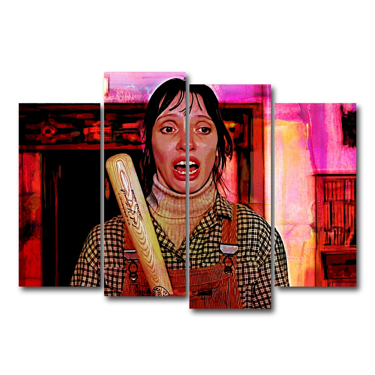 AUTO-MOCKUP WHITE | Wendy & Her Bat | 4 Piece | Gallery Wrap Canvas | group=4_normal