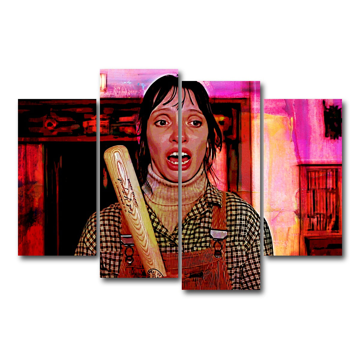 AUTO-MOCKUP WHITE | Wendy & Her Bat | 4 Piece | Gallery Wrap Canvas | group=4_short