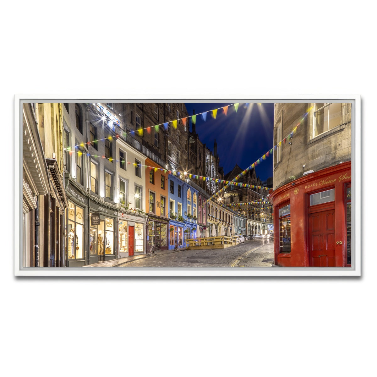 AUTO-MOCKUP WHITE | West Bow - Victoria Street | 1 Piece | White Framed Canvas | group=2x1