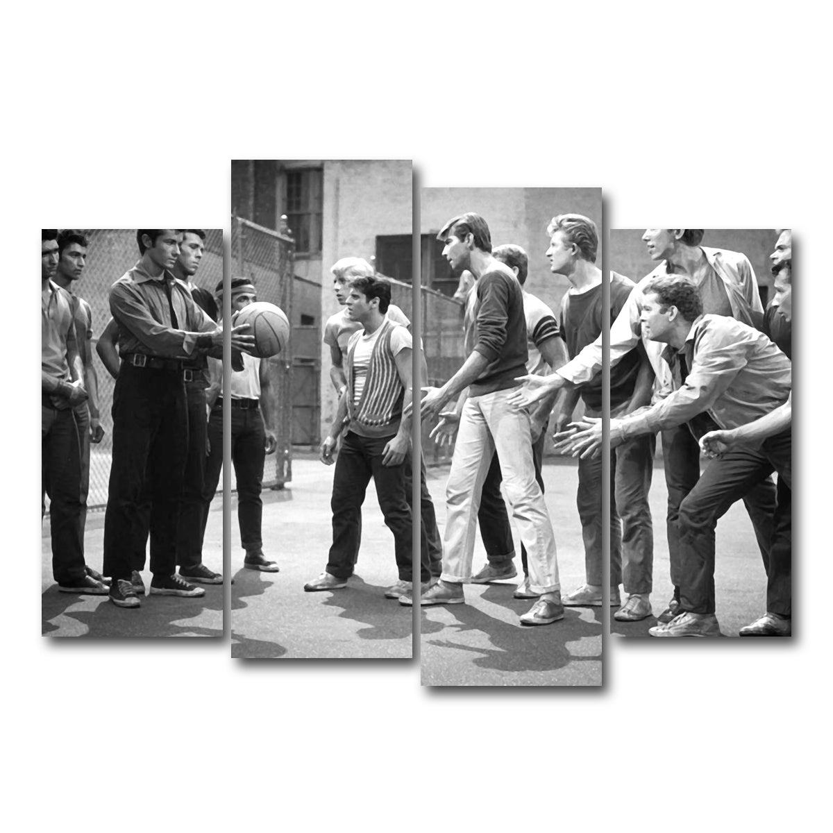 AUTO-MOCKUP WHITE | West Side Story | 4 Piece | Gallery Wrap Canvas | group=4_normal