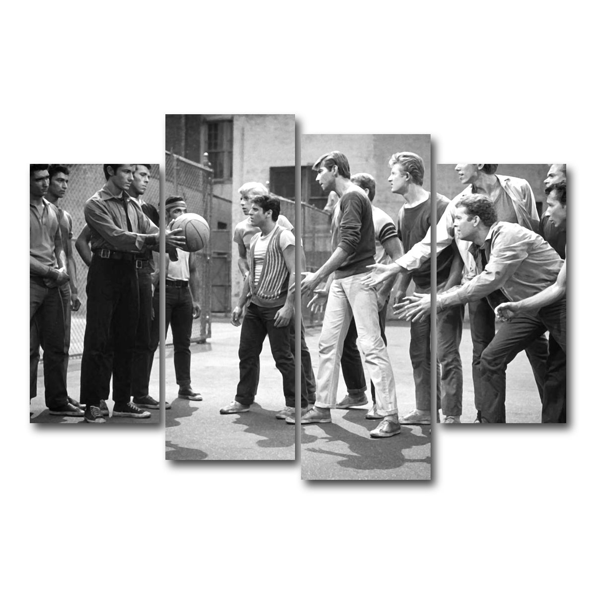 AUTO-MOCKUP WHITE | West Side Story | 4 Piece | Gallery Wrap Canvas | group=4_short