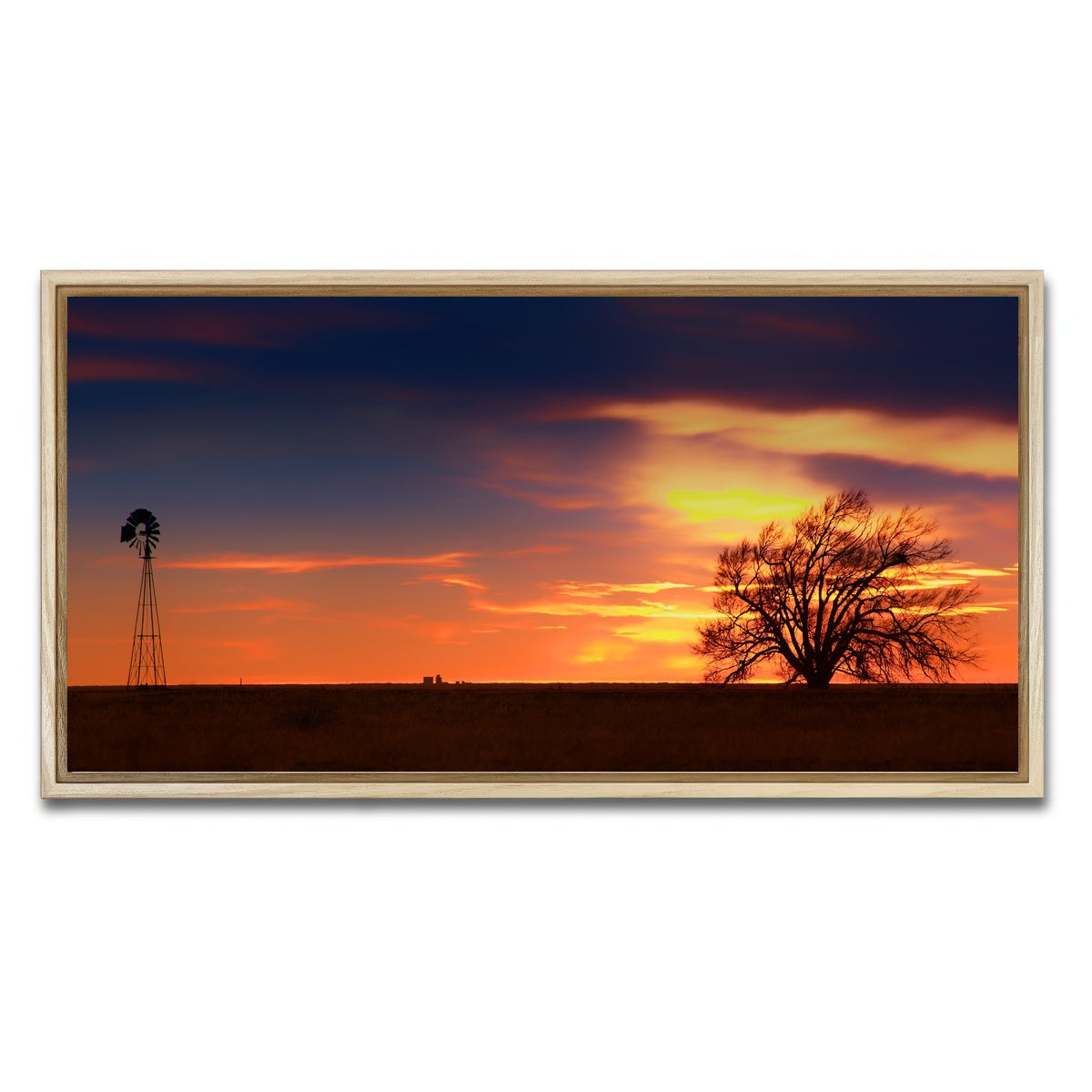 AUTO-MOCKUP WHITE | West Texas Sunset | 1 Piece | Natural Framed Canvas | group=2x1
